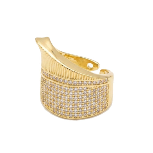 Contemporary Asymmetric Gold Ring