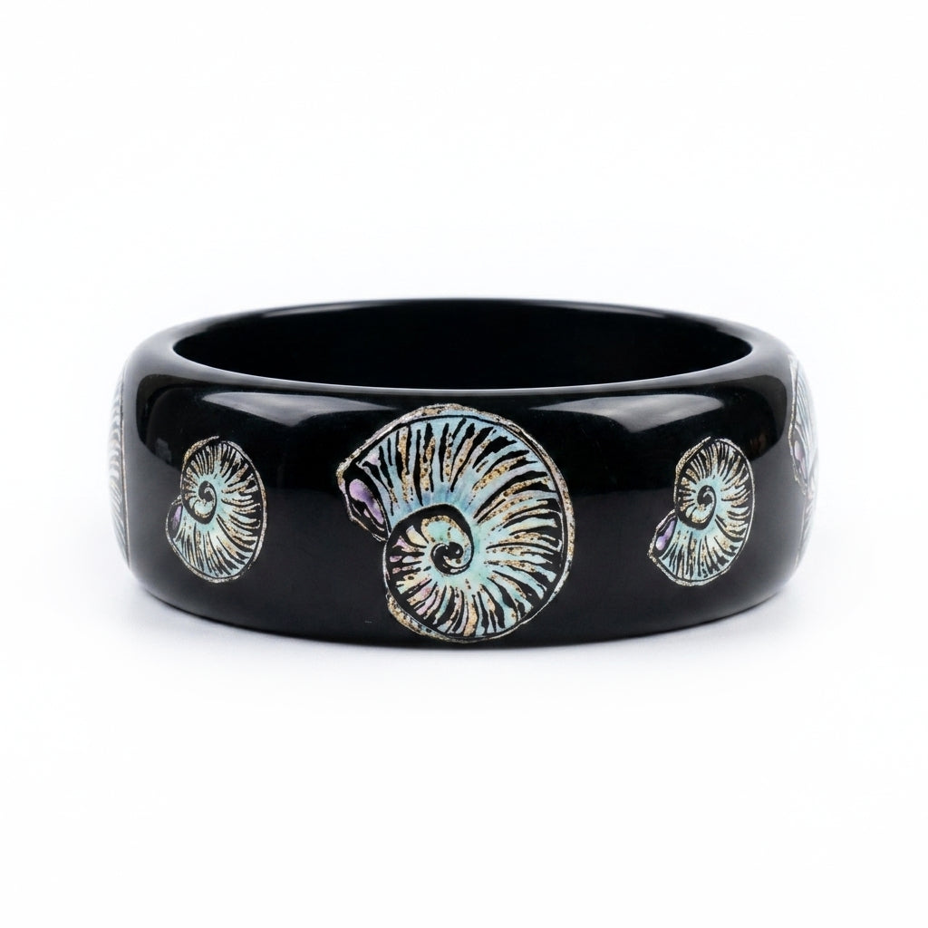 Spiral Shell Sea Life Bangle
