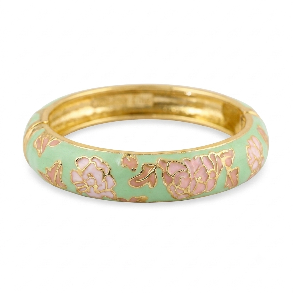 Green Enamel Bangle
