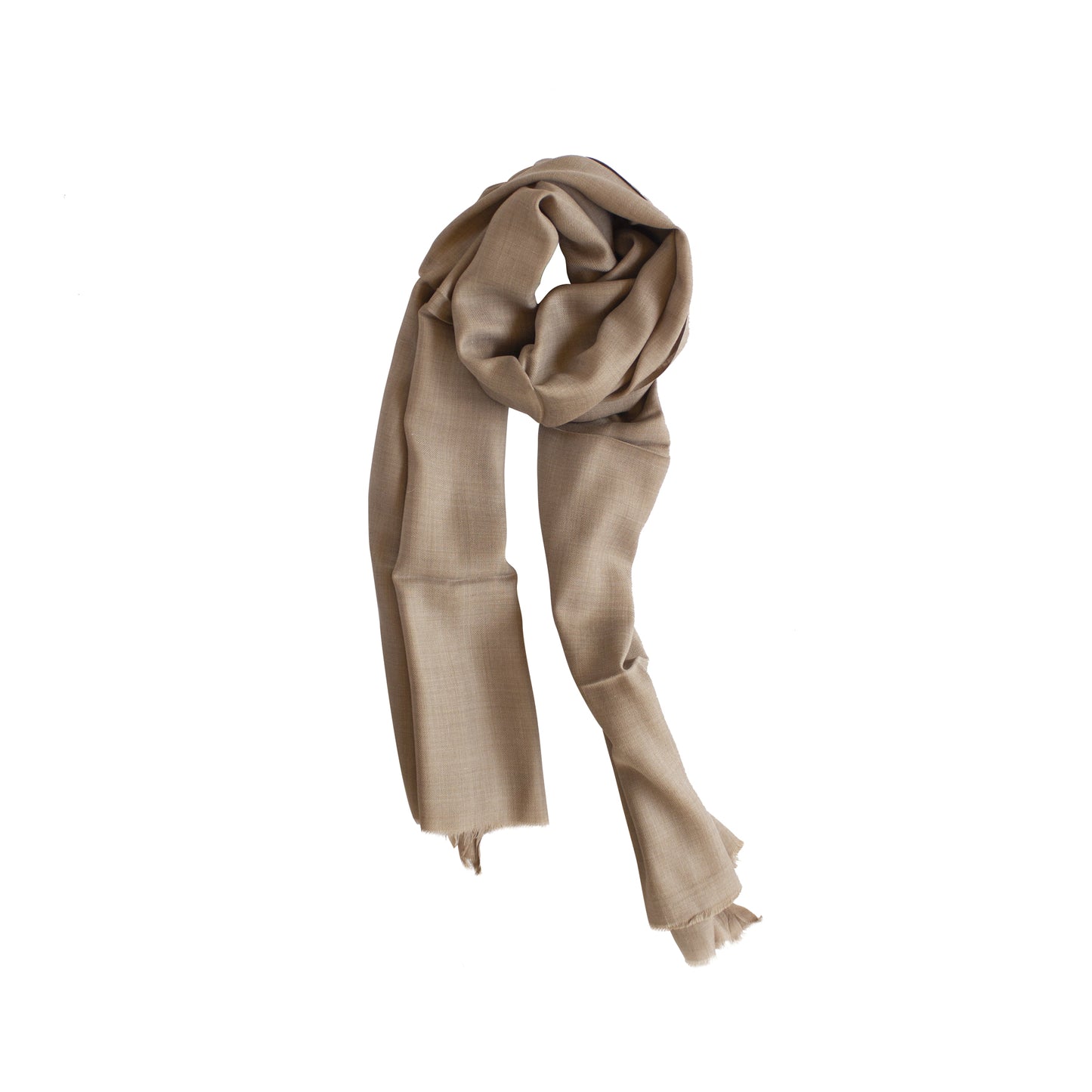 Pashmina Stole in Natural Brown