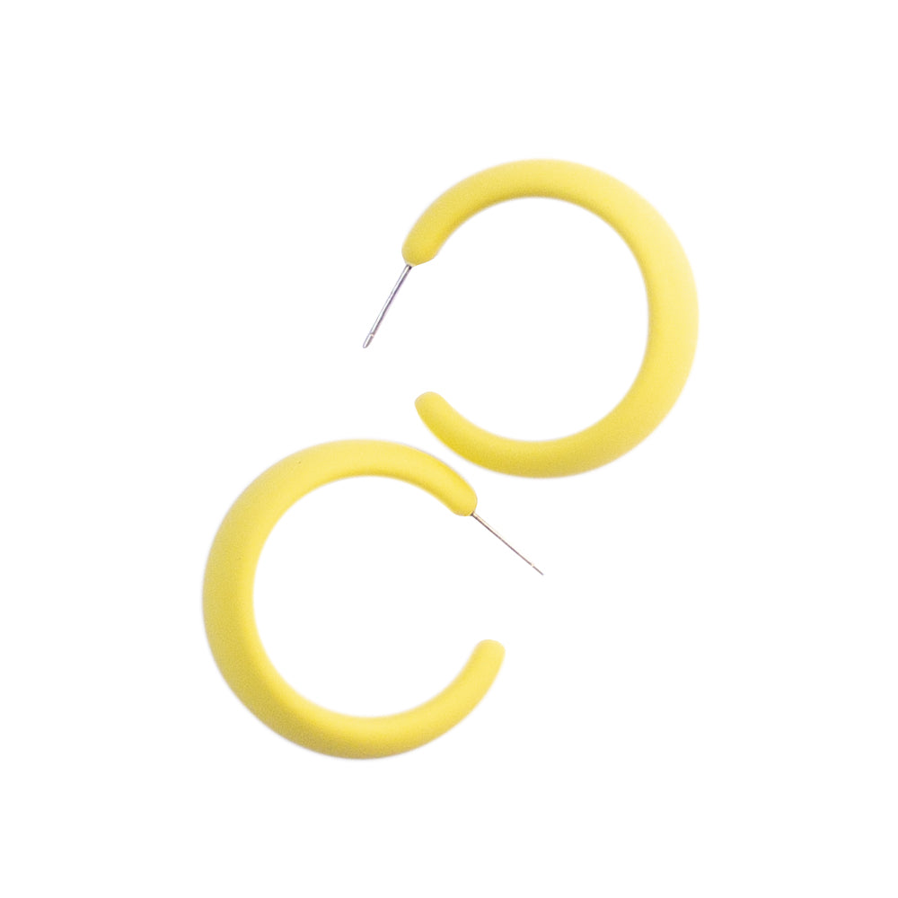Yellow Chunky Hoops
