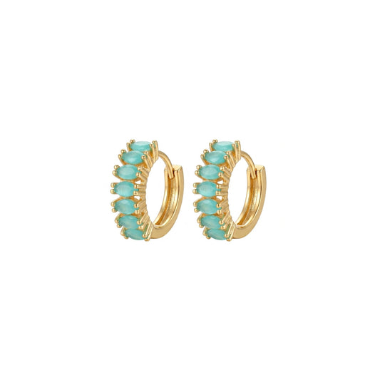 Mint Green Small Hoops