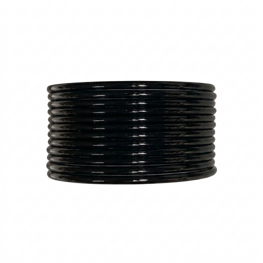 Black Glass Bangles