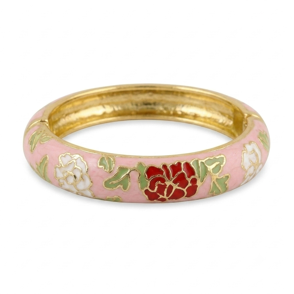 Light Pink Enamel Bangle
