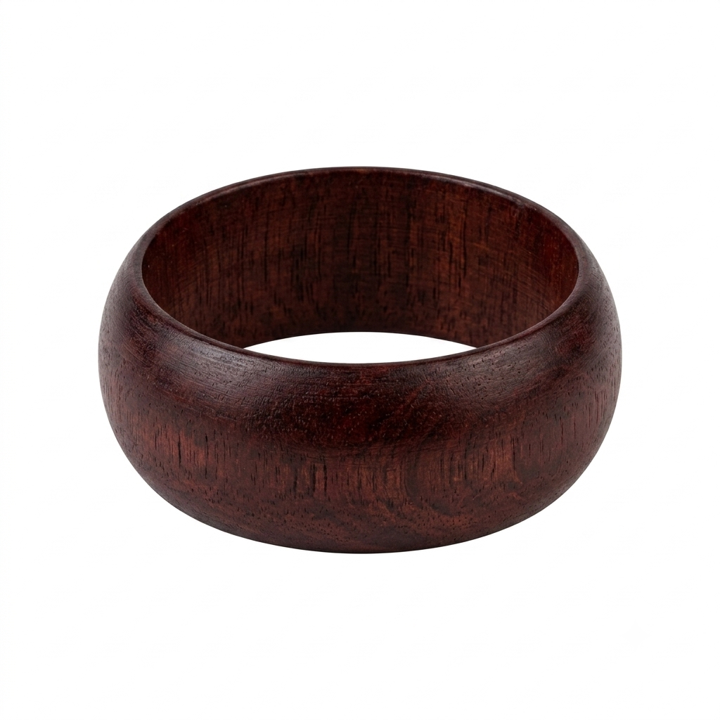 Brown Chunky Wood Bangle