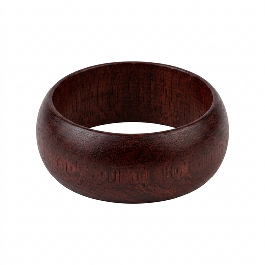 Brown Chunky Wood Bangle