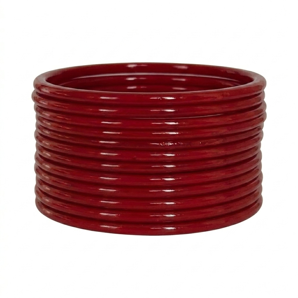 Red Glass Bangles