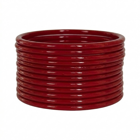 Red Glass Bangles