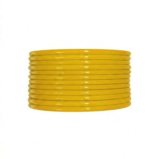 Yellow Glass Bangles