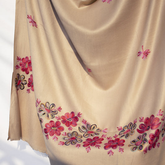 Shawl with Embroidered Pallu